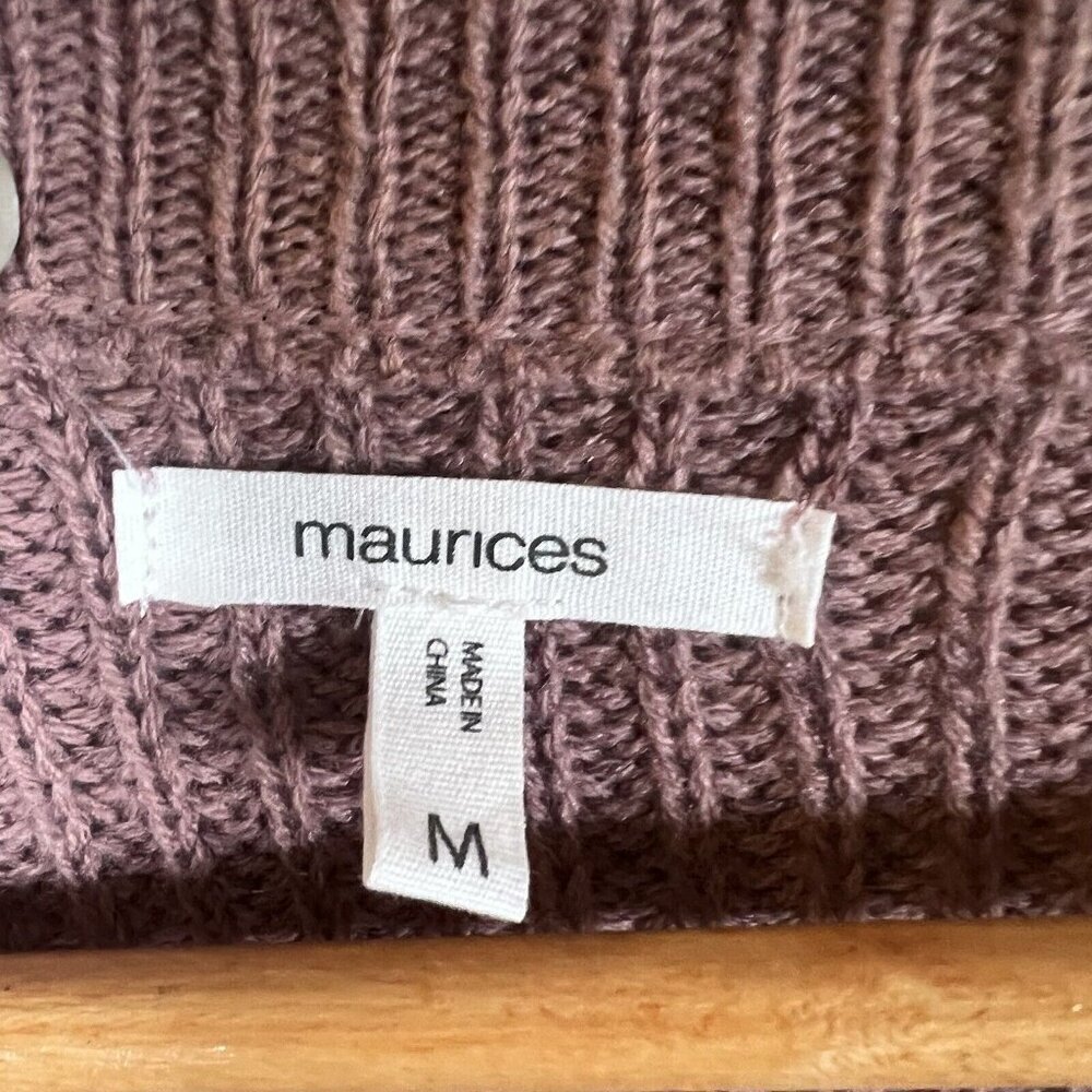 Maurices Solid Destructed Hem Button Down Cardiga… - image 4